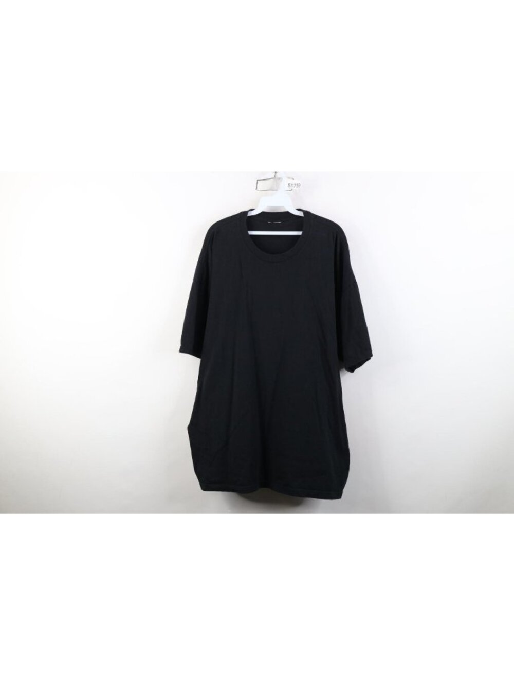Vintage 90s Y2K Nike Mens 2XL Faded Blank Travis Scott Mini Swoosh T-Shirt Black